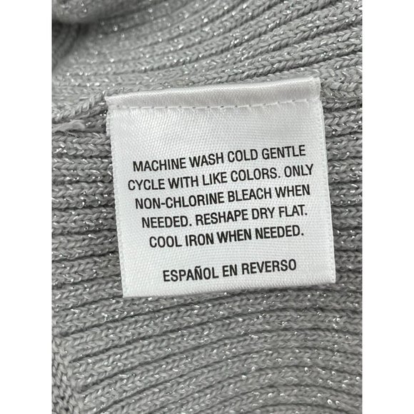 Style & Co. Women's Gray Knit Long Sleeve Collared Tunic Sweater Size Medium - Picture 6 of 10